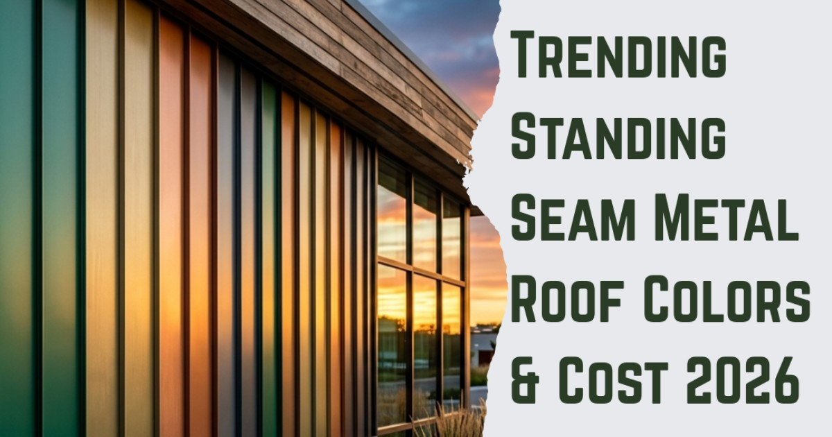 Trending Standing Seam Metal Roof Colors & Cost 2026