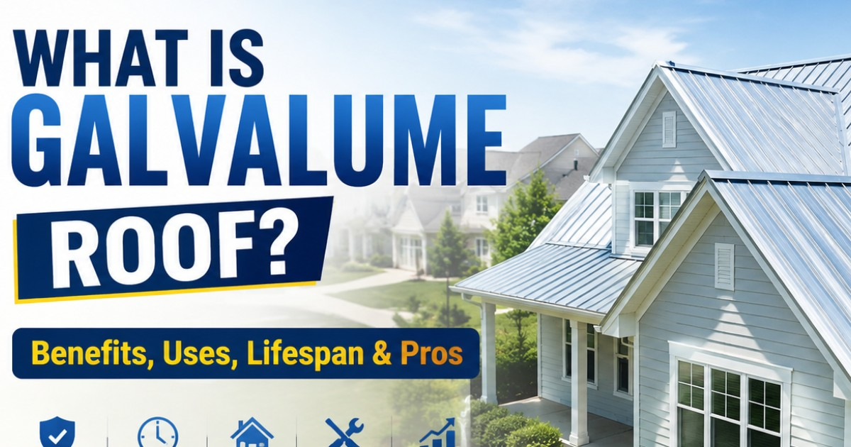 What Is Galvalume Roof? Benefits, Uses, Lifespan , Pros & Cons (2026)