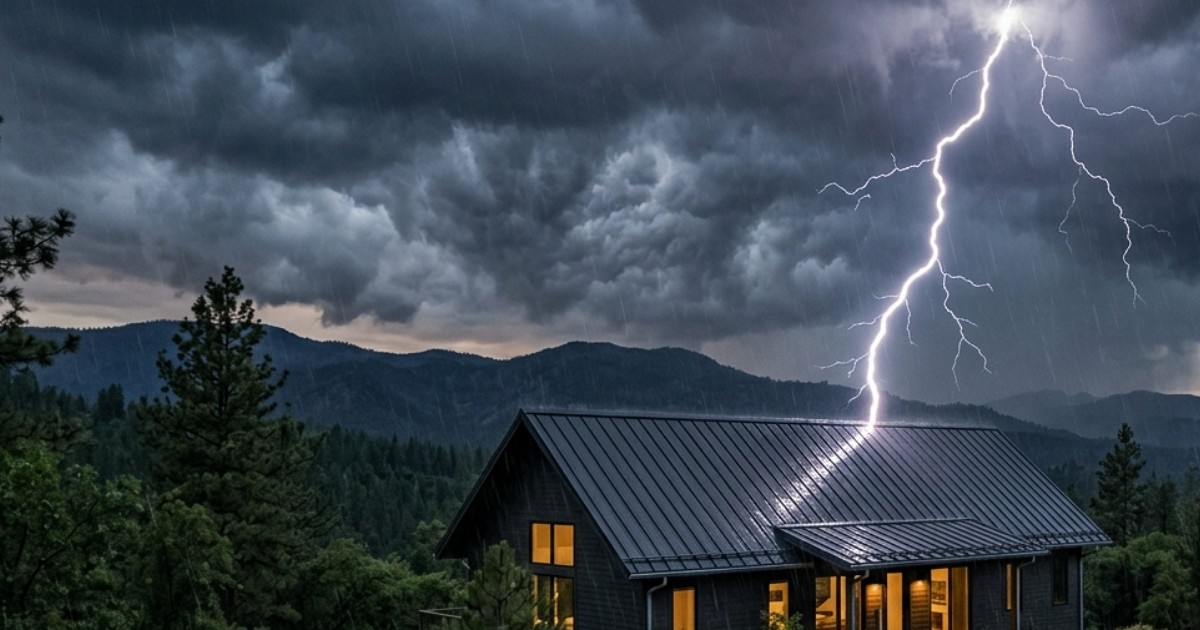 What Happens When Lightning Strikes a Metal Roof?