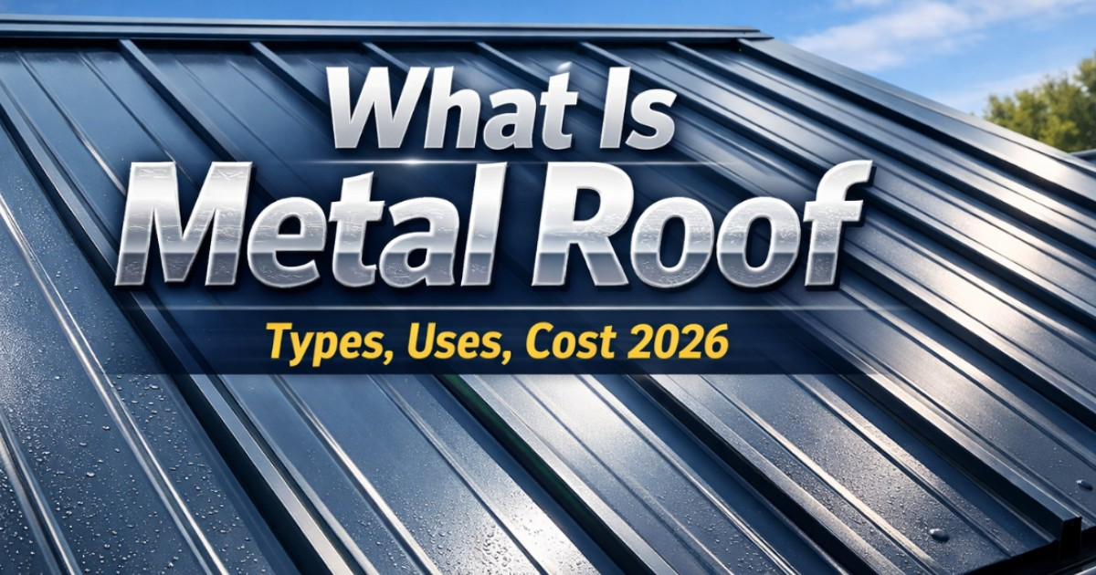 What is a Metal Roof? Types, Benefits, Uses & Cost 2026