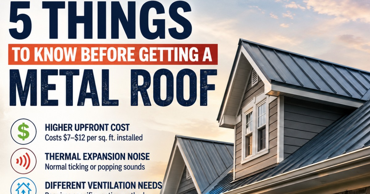 5 Things I Wish I Knew Before Getting a Metal Roof in Pennsylvania