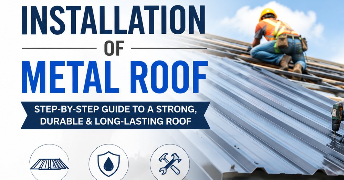 HOW TO INSTALL A METAL ROOF! Anyone can do this! (DIY)
