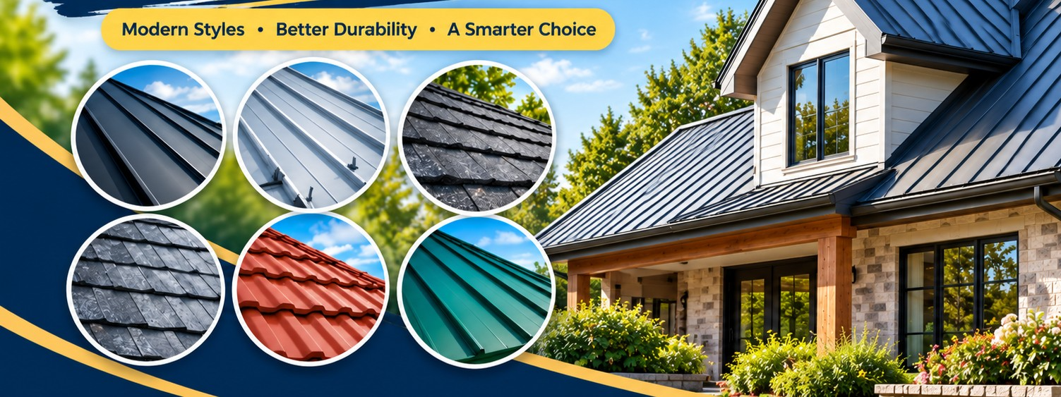 Slide image showing What Is a New Type of Metal Roofing?